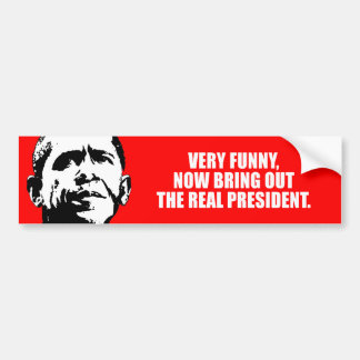 ANTI-OBAMA-, mycket roligt, komma med nu ut det Bildekal