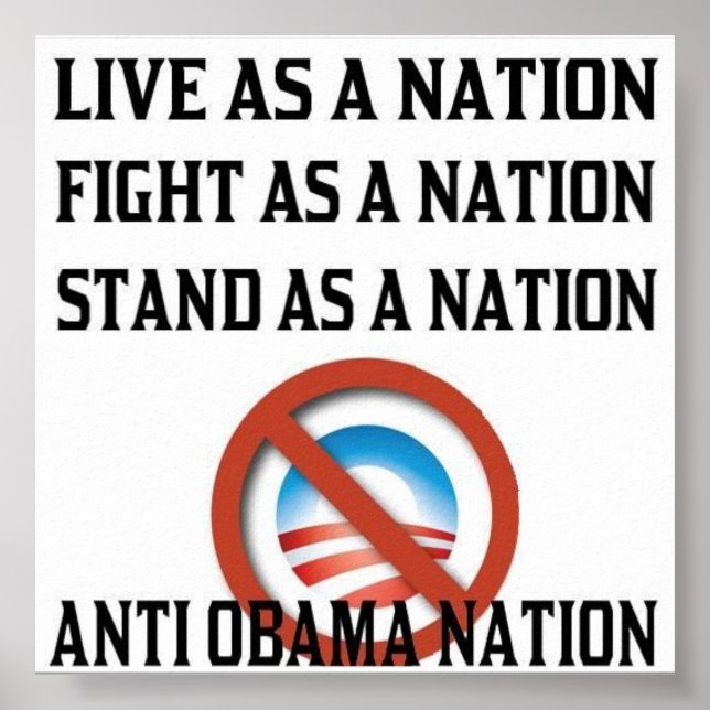 Anti Obama Nation Poster (Framsidan)