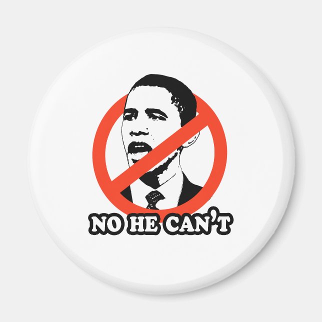 ANTI-OBAMA/NEJ HAN KAN INTE SKJUTA MAGNET (Framsidan)