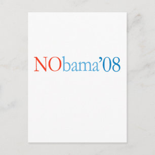 ANTI-OBAMA / NOBAMA '08 VYKORT
