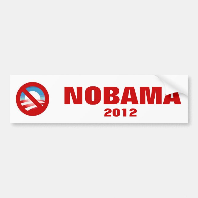 Anti Obama - NOBAMA Bildekal (Framsidan)