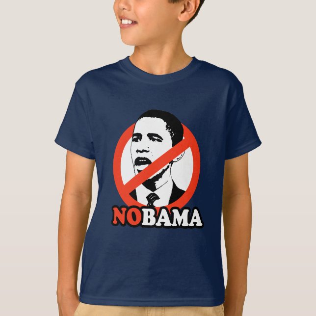 ANTI--OBAMA/NOBAMA-T-TRÖJA TEE (Framsida)