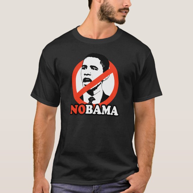 ANTI--OBAMA/NOBAMA-T-TRÖJA TEE (Framsida)
