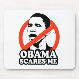 ANTI-OBAMA/OBAMA SKRÄMMER MIG T-tröja Musmatta
