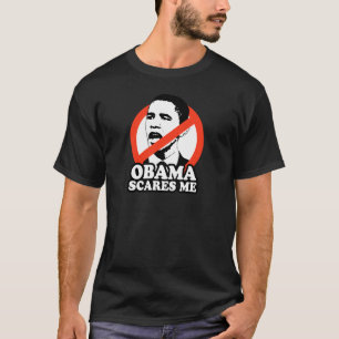 ANTI-OBAMA/OBAMA SKRÄMMER MIG TEE