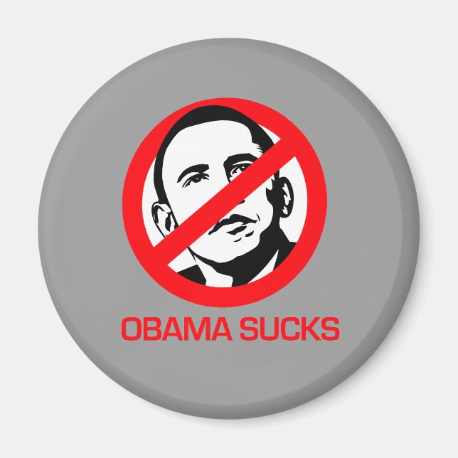 Anti-Obama - Obama Sucks Magnet (Framsidan)