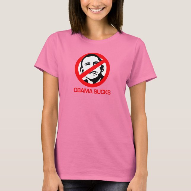 Anti-Obama - Obama Sucks Tee (Framsida)