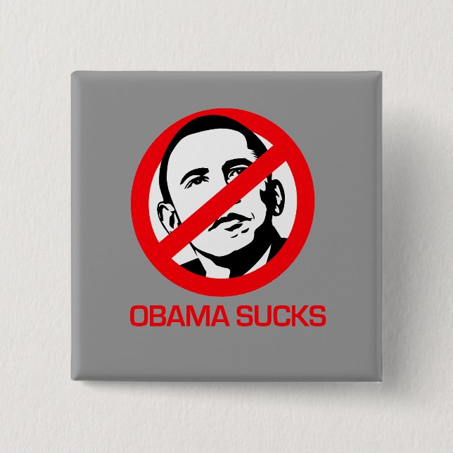 Anti-Obama - Obama suger Knapp (Framsida)