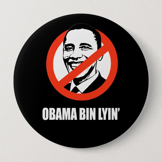 Anti-Obama - obama tunna lyin" Knapp (Framsida)