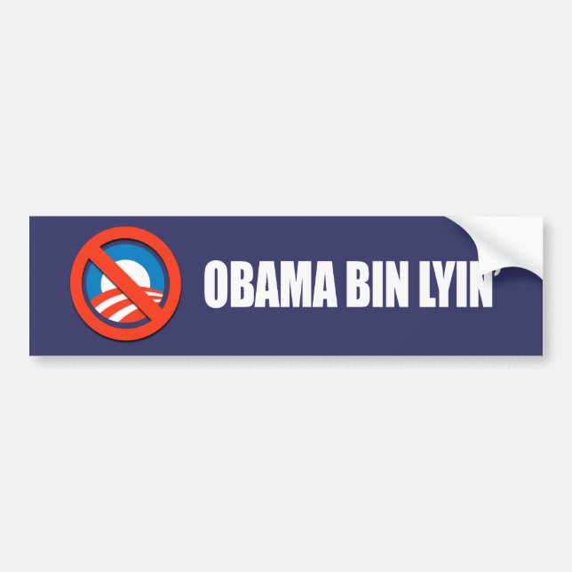 Anti-Obama - obama tunnalyin Bildekal (Framsidan)