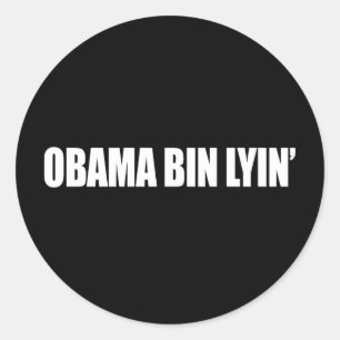 Anti-Obama - obama tunnalyin Runt Klistermärke