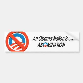 Anti-Obama - Obamanation 2 Bildekal