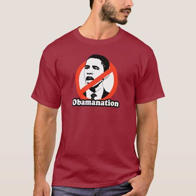 ANTI--OBAMA/OBAMANATION-T-TRÖJA TRÖJA (Framsida)