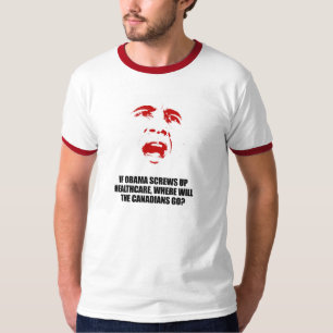 Anti-Obama - om Obama skruvar upp sjukvård T Shirt