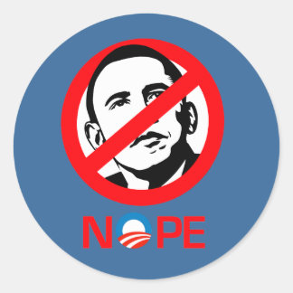 Anti-Obama-påve Runt Klistermärke