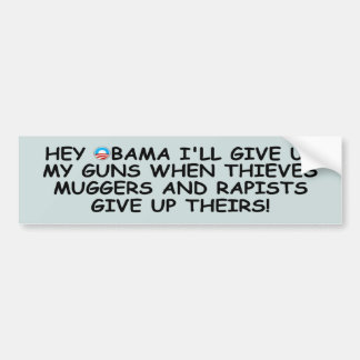 Anti Obama pro vapen ingen mer Obama Bildekal