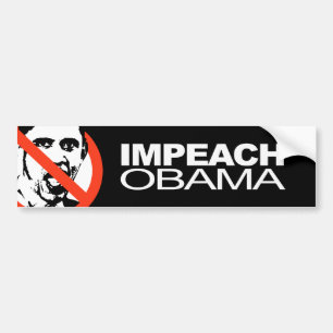 Anti-Obama - Riksrätt mot Obama Bildekal