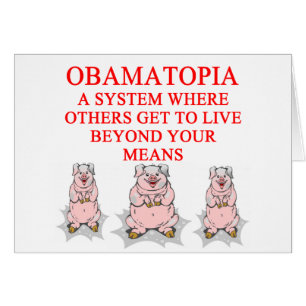 anti obama skjorta hälsningskort