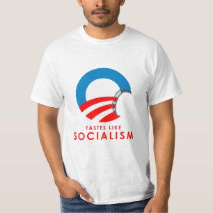 Anti-Obama - smaker gillar SocialismT-TRÖJA T-shirt