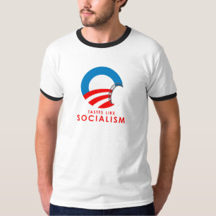 Anti-Obama - smaker gillar SocialismT-TRÖJA Tee Shirt