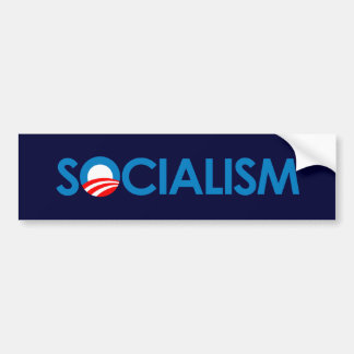 Anti-Obama - Socialism Bildekal
