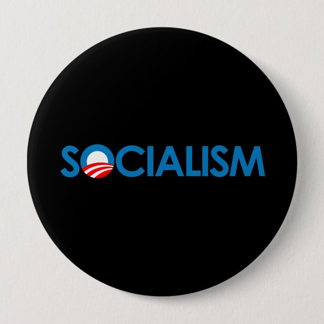 Anti-Obama - Socialism Knapp (Framsida)