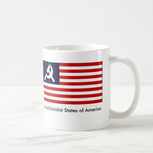 Anti Obama socialistisk USA mugg (Höger)