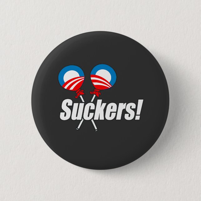 Anti-Obama - Suckers Knapp (Framsida)