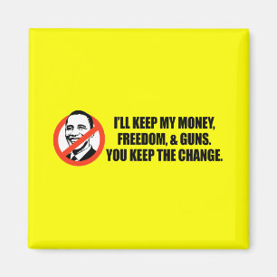Anti-Obama T-shirt - Du behållor förändringen Magnet