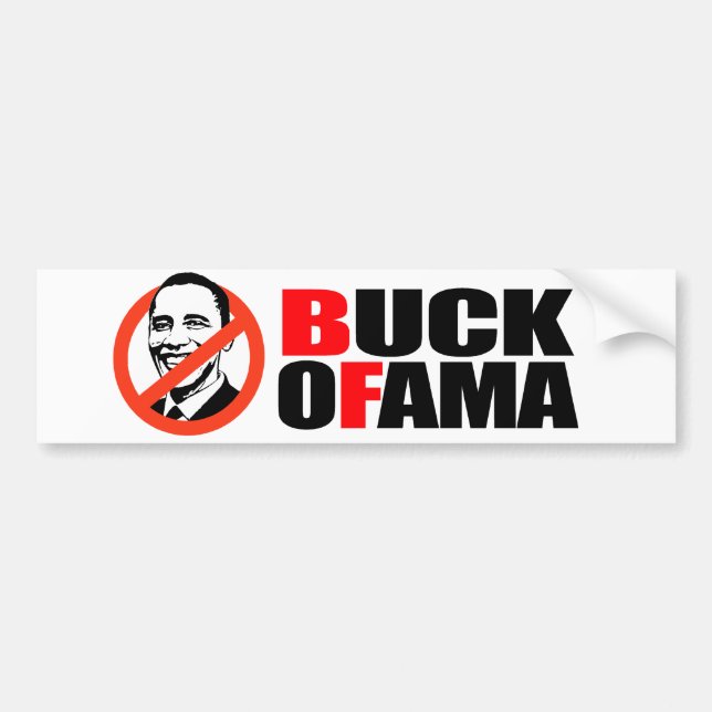 Anti-Obama T-tröja - bock Ofama Bildekal (Framsidan)