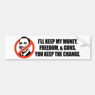 Anti-Obama T-tröja - du håller ändringen Bildekal