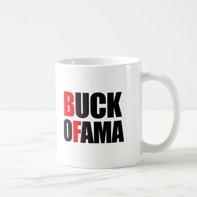 Anti-Obama - T-TRÖJA för BOCK OFAMA Kaffemugg (Höger)