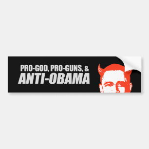 Anti-Obama - T-tröja för PRO-GOD PRO-GUNS Bildekal