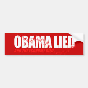 Anti-Obama T-tröja - Obama låg och ekonomidina Bildekal