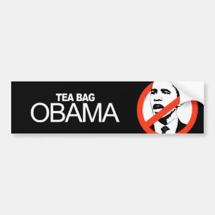 Anti-Obama - Tea hänger lös Obama Bildekal