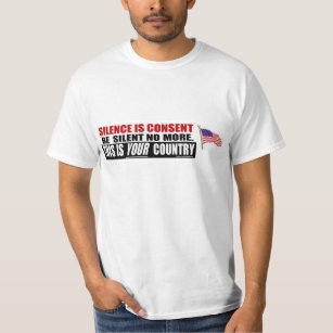 anti obama: Tystnad är Consent. Tee Shirt