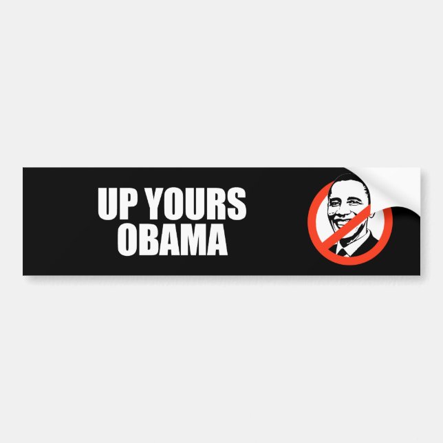 Anti-Obama - upp din obama Bildekal (Framsidan)
