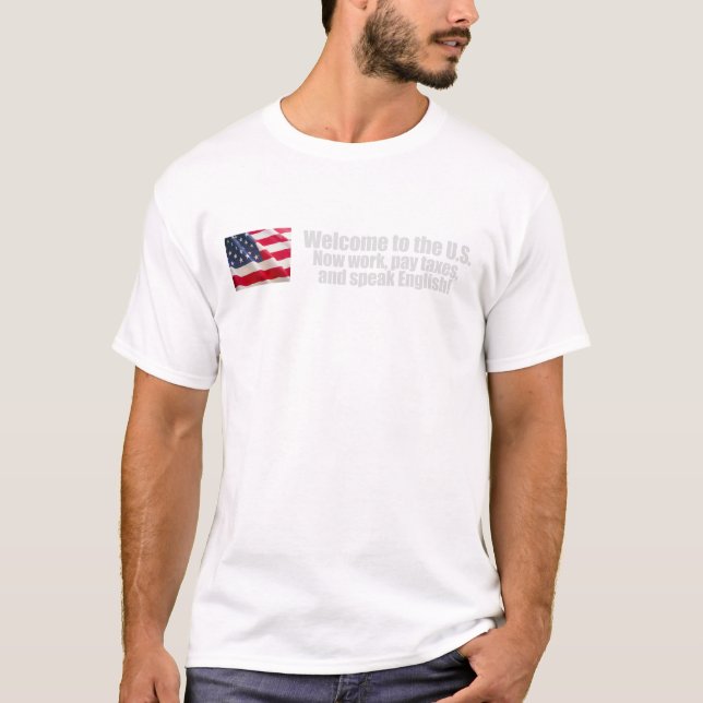 Anti-Obama - välkomnandet betalar nu skattT-tröja T Shirt (Framsida)