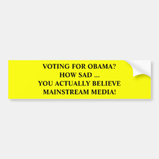 Anti-Obama vanliga media Bildekal