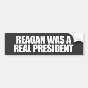 ANTI-OBAMA-, var Reagan en verklig president Bildekal