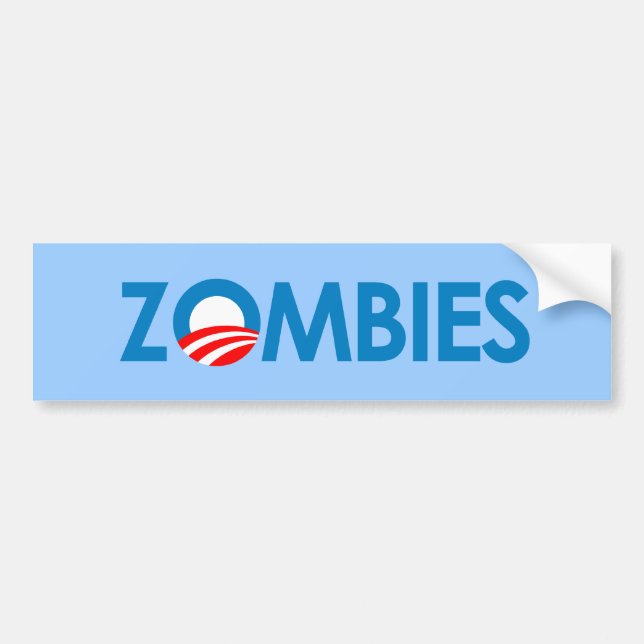 Anti-Obama - Zombies Bildekal (Framsidan)