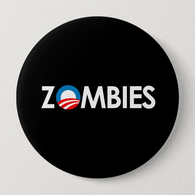 Anti-Obama - Zombies-vita Knapp (Framsida)