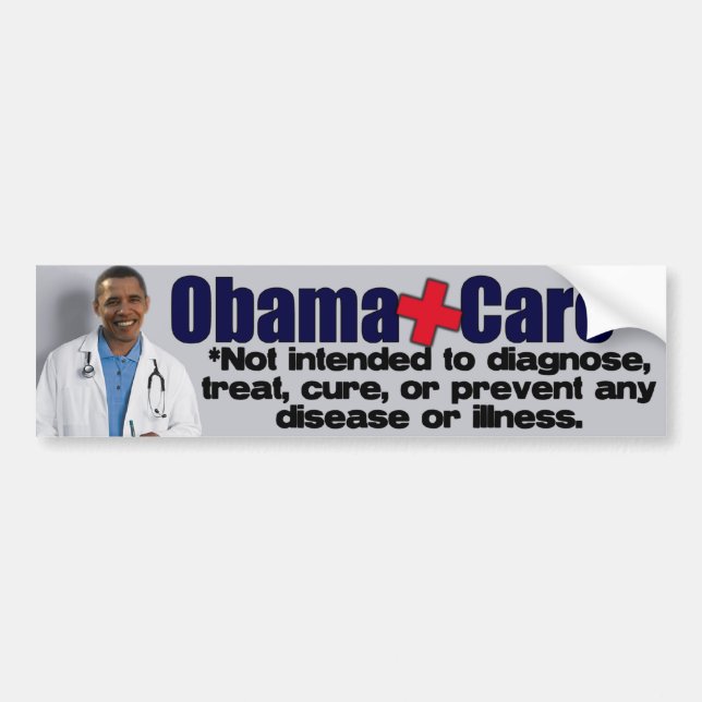 Anti Obamacare - Anti Obama Bildekal (Framsidan)