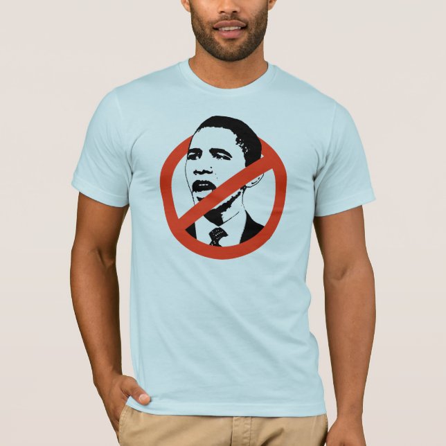ANTI--OBAMAMANAR T-TRÖJA TEE (Framsida)