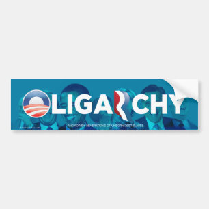 Anti-Obamny bildekal för oligarki