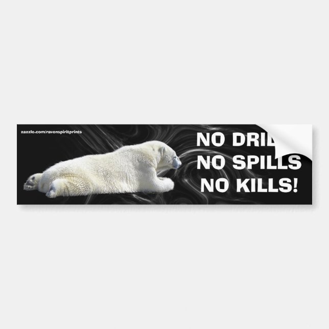 ANTI OIL-SPILL POLAR BEAR Wildlife Protection Bildekal (Framsidan)