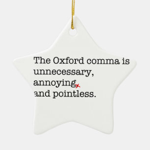 Anti-Oxford komma Julgransprydnad Keramik