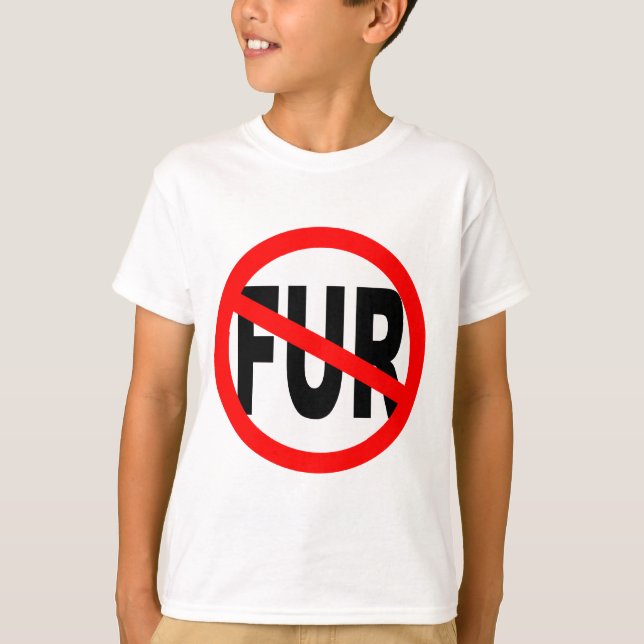 Anti-Päls-design T Shirt (Framsida)