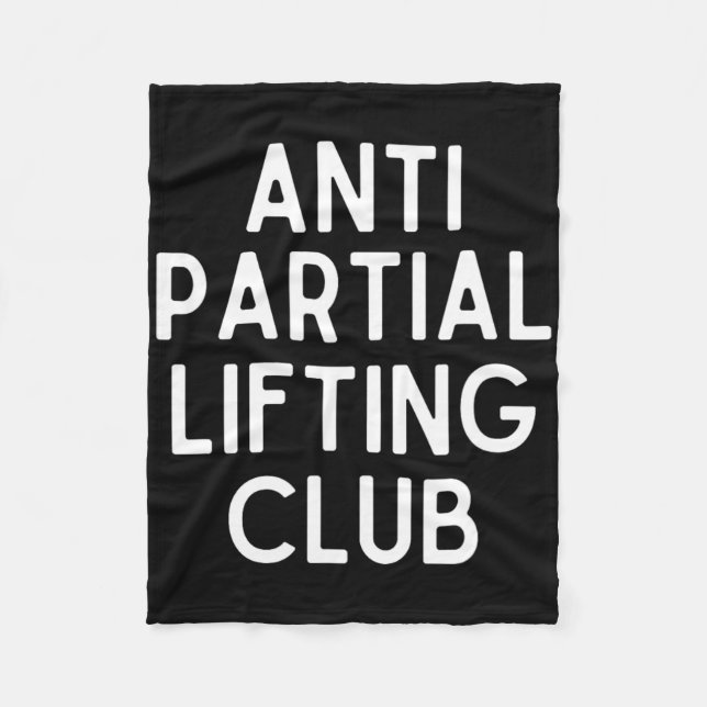 Anti Partial Lifting Club Gym Fitness Powerlifting Fleecefilt (Framsidan)