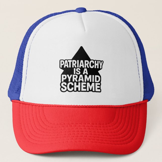 Anti-Patriarchy Pyramid Scheme in Black and White Keps (Framsida)